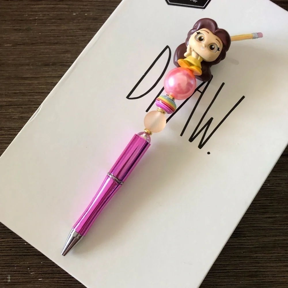 Disney Doorables: Beauty & the Beast: Belle handmade beaded pen